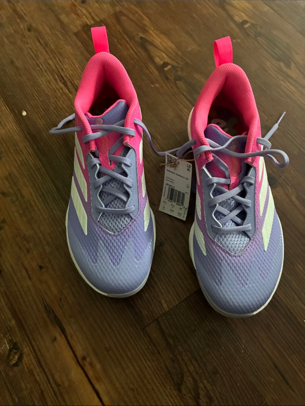 adidas Kids Adizero Instinct baseball/softball cleats - Pink & Lavender